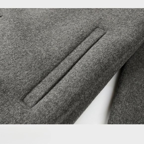 Light Luxury - Men's Mid-length Double-sided Wool Down Jacket - Picture 14 of 16